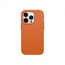 Mag Leather Case Apple iPhone 16 orange