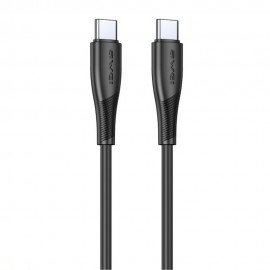 USB cable Awei CL-182C USB-C to USB-C 1.0m black