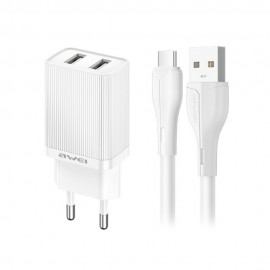 Charger Awei C15-EU 2xUSB-A 10W white