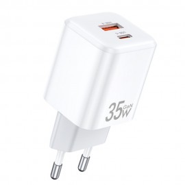 Charger Awei PD66-EU GaN 35W USB-A/USB-C white