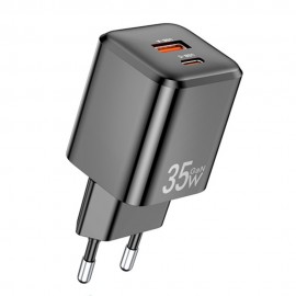 Charger Awei PD66-EU GaN 35W USB-A/USB-C black