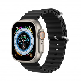 Strap Dux Ducis OceanWave Series Apple Watch 42/44/45/49mm Black