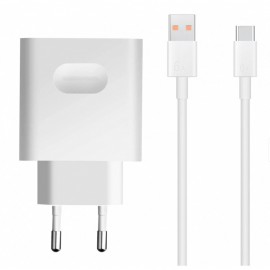 Charger Huawei 66W 6A USB-A HW-110600E02 + USB-C cable white