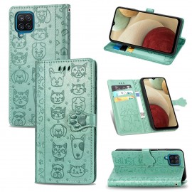 Kaardivahega mobiiliümbris Cat-Dog Samsung A165 A16 4G/A166 A16 5G green