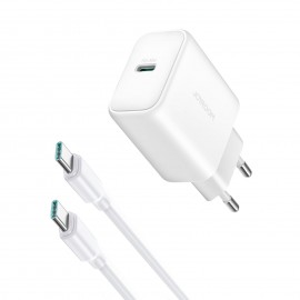 Charger Joyroom JR-TCF24 30W USB-C + USB-C to USB-C cable 1.0m white