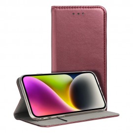 Raamatuna ümriskaaned Smart Magnetic telefonile Samsung A36 5G, bordo