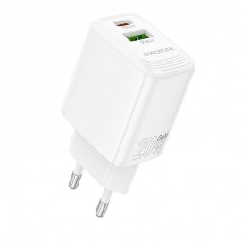 Charger Borofone BN27 20W USB-C/USB-A white