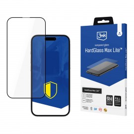Tempered glass 3mk Hard Glass Max Lite Apple iPhone 16e black