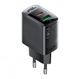 Charger Acefast A98 30W GaN USB-C/USB-A black
