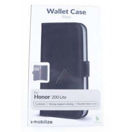 Honor 200 Lite mobiiliümbris, must