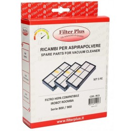 Hepa Filter Plus 3tk 11.1cm, 5.4cm, 1.2cm Irobot Roomba 800 / 900