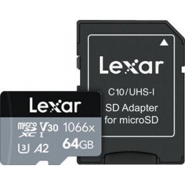 MEMORY MICRO SDXC 64GB UHS-I/W/A LMS1066064G-BNANG LEXAR