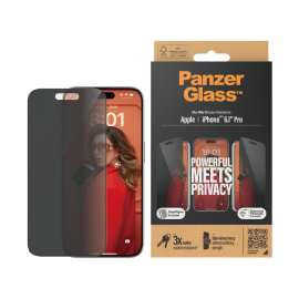 Apple iPhone 15 Pro Ultra-Wide Fit Privacy Glass by PanzerGlass