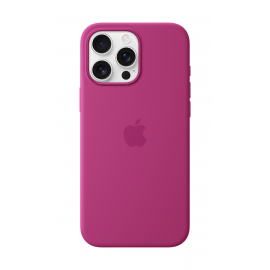 Apple iPhone 16 Pro Max Silicone Case with MagSafe Fuchsia