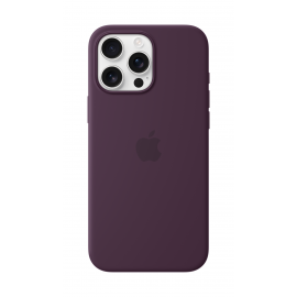 Apple iPhone 16 Pro Max Silicone Case with MagSafe Plum
