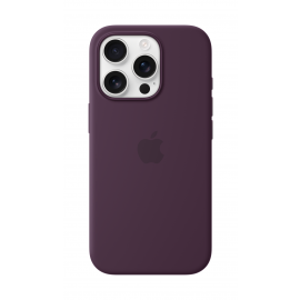 Apple iPhone 16 Pro Silicone Case with MagSafe Plum