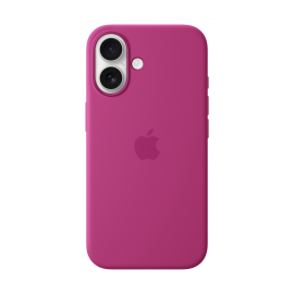 Apple iPhone 16 Silicone Case with MagSafe Fuchsia
