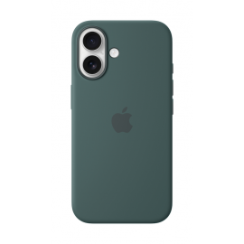 Apple iPhone 16 Silicone Case with MagSafe Lake Green