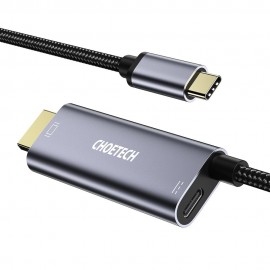 C-tüüpi USB-HDMI-adapter 4K + USB-tüüpi C PD MacBookile / PC-arvutile, 1,8 m