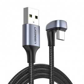 USB-kaabel – USB Type C 1 m 3 A 18 W Quick Charge AFC FCP mängijatele hall