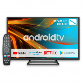 eSTAR Android TV 32"/82cm 2K HD LEDTV32A2T2 Black