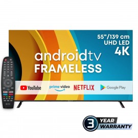 eSTAR Android TV 55"/140cm 4K UHD LEDTV55A1T2 Black