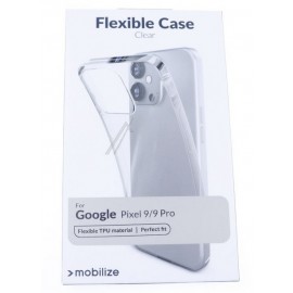 GOOGLE PIXEL 9/9PRO silikoonümbris, läbipaistev