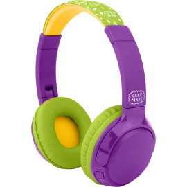 Kakė Makė Wireless Kids Headphone Green-Purple