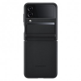 Samsung Galaxy Flip4 Flap Leather Cover Black