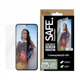 Samsung Galaxy S25+ Ultra-Wide Fit w. Aligner SAFE Glass by PanzerGlass
