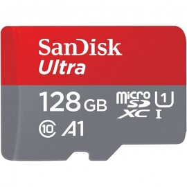 SanDisk Ultra MicroSDXC 128GB + SD Adap 140MB/s A1 Class 10 Black