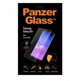 Samsung Galaxy S10 Plus (SM-G975F) PanzerGlass ekraanikaitseklaas, sõrmejälje sõbralik, Case friendly, must 