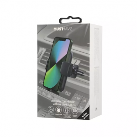 Universal Car Holder with Air Vent Clip by Musthavz Black