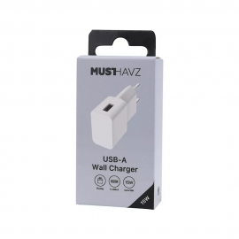 USB-A Charger 15W Easy to Go by Musthavz White