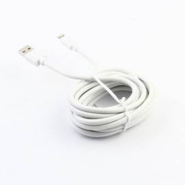 USB to Lightning Cable 2.4A 3m Cable By Muvit White