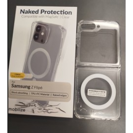 Magsafe silikoon tagakaas Samsung Z Flip 6, läbipaistev