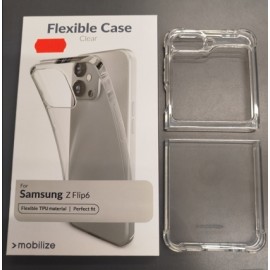 Silikoon tagakaas Samsung Galaxy Z Flip 6, läbipaistev