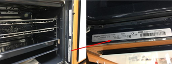 Ahju kleebise asukoht